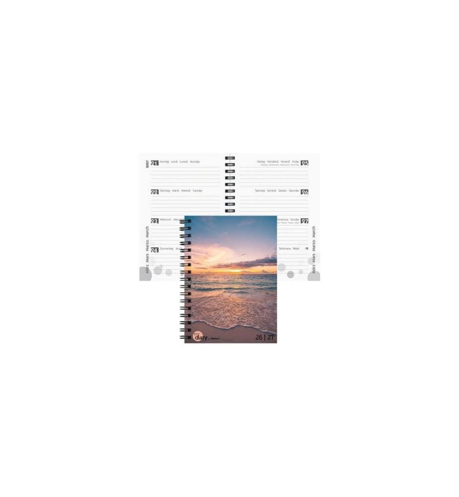 Biella Schulagenda mydiary Wire-O 2026/27 Sunset, 12 x 16.5 cm