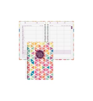 Biella Family Organizer Geometrische Figur, 2027, Mehrfarbig