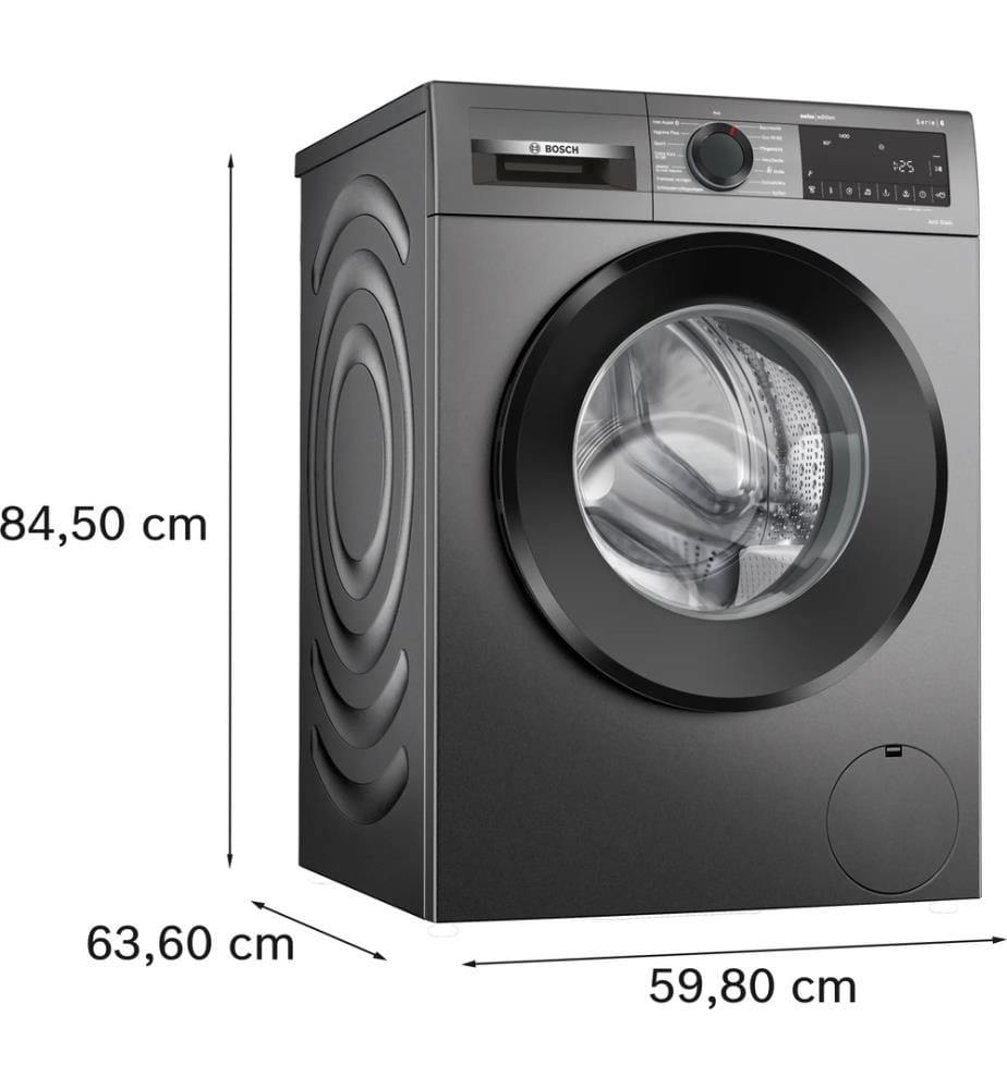 Frontlader-Waschmaschine, 9 kg, Serie 6 - Dunkelgrau
