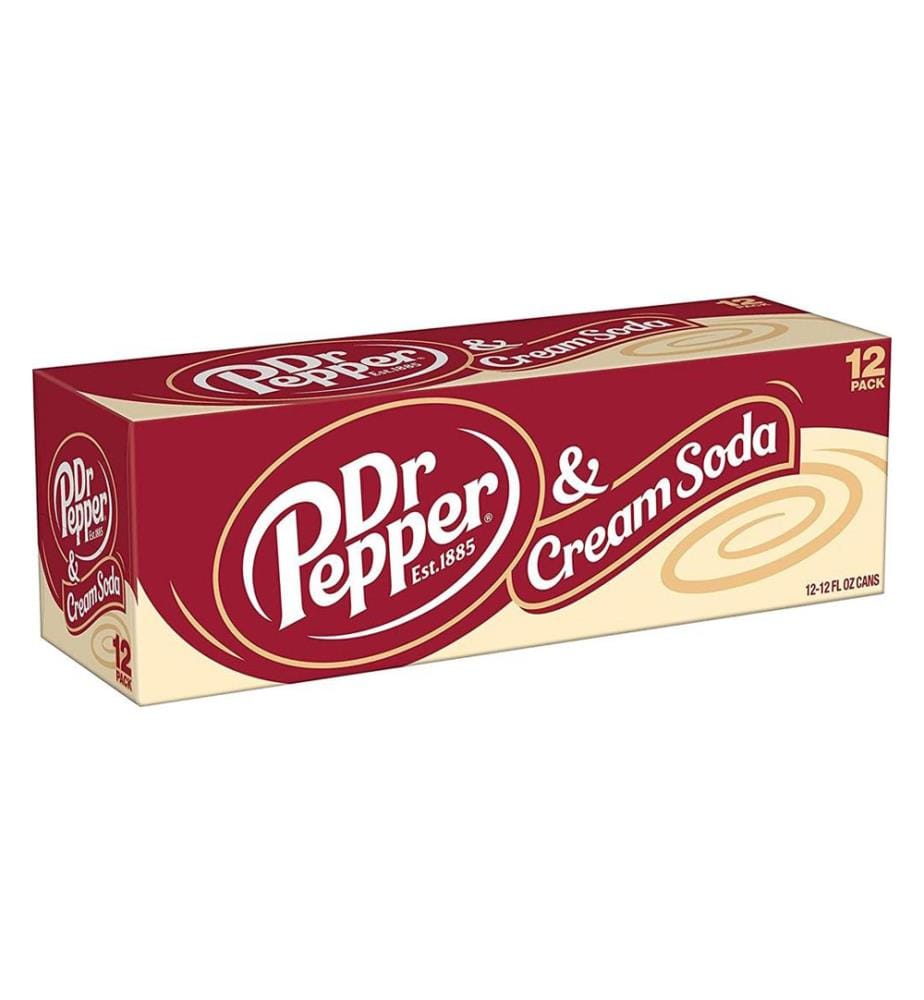 12 x Dr Pepper Cream Soda USA - 355ml