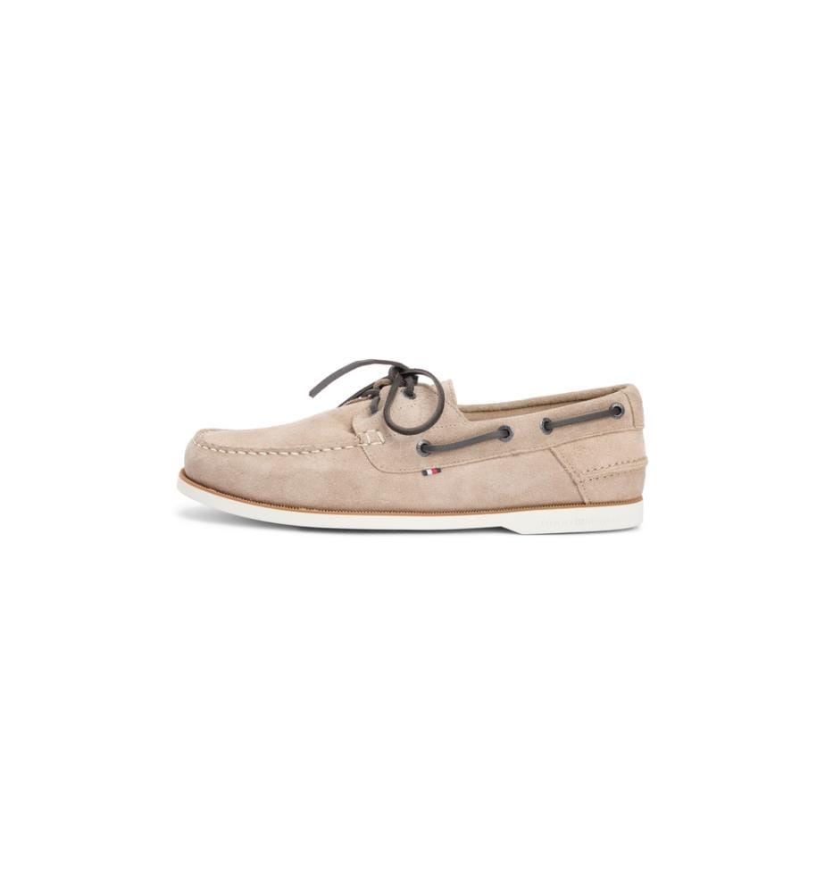 Suede boat shoes - Coastal taupe
