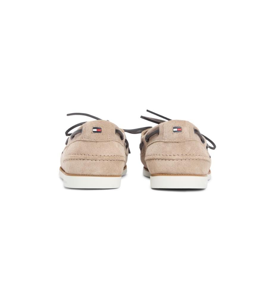 Suede boat shoes - Coastal taupe