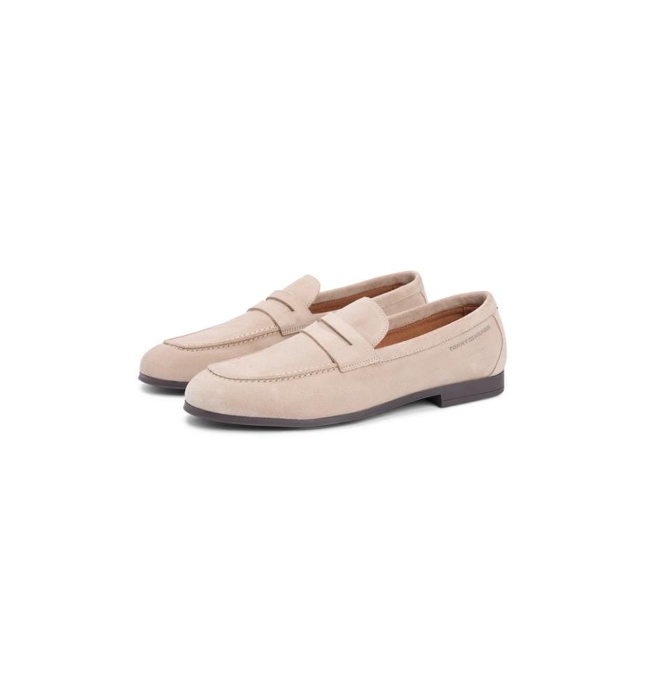 Soft Suede Loafers - Beige