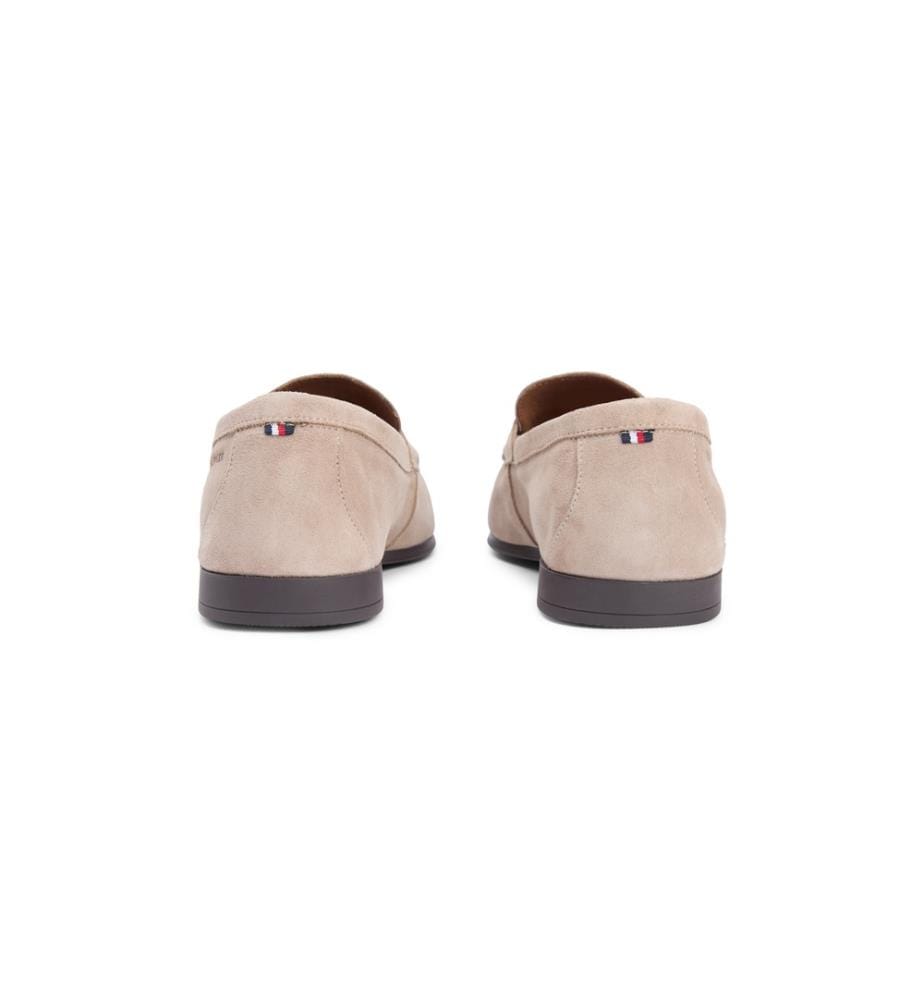 Soft Suede Loafers - Beige
