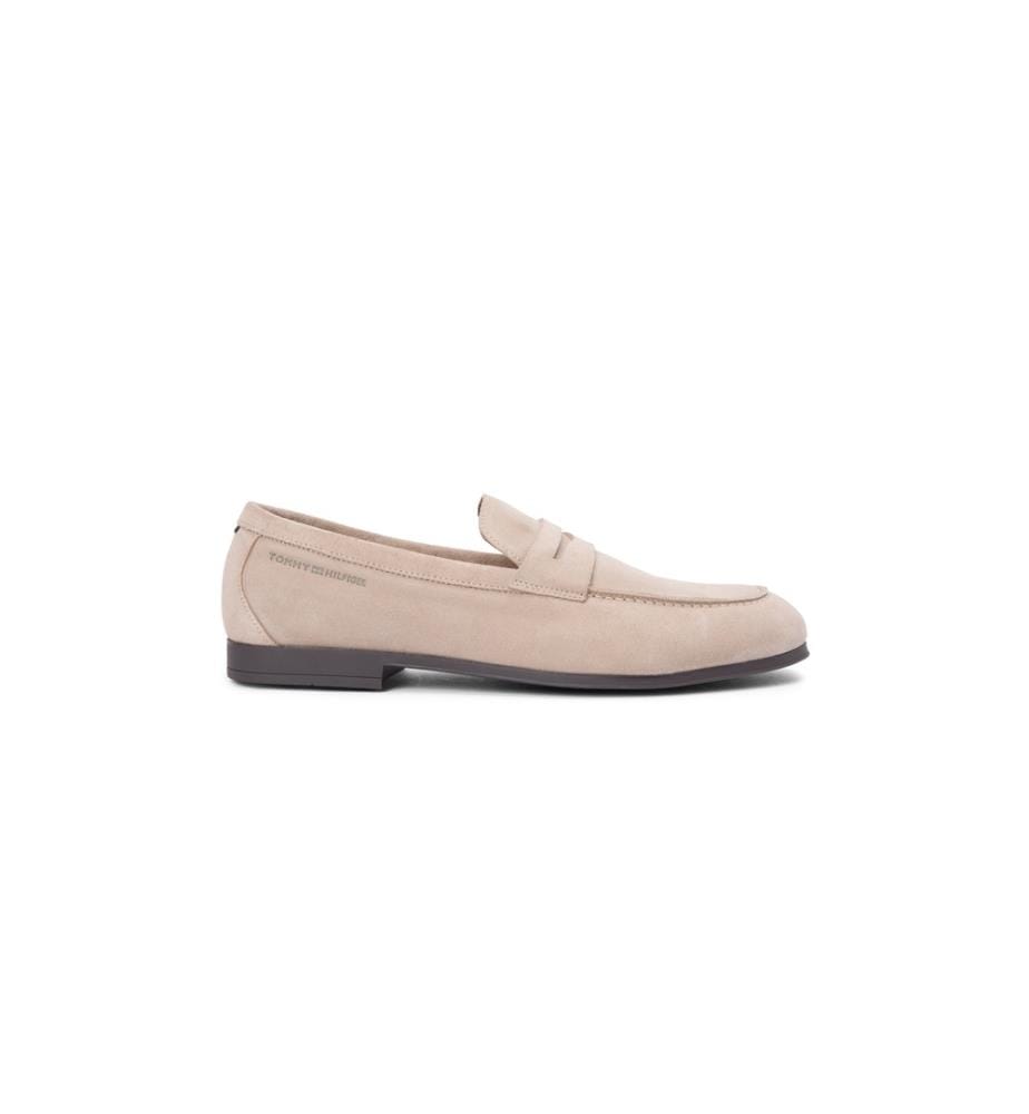 Soft Suede Loafers - Beige