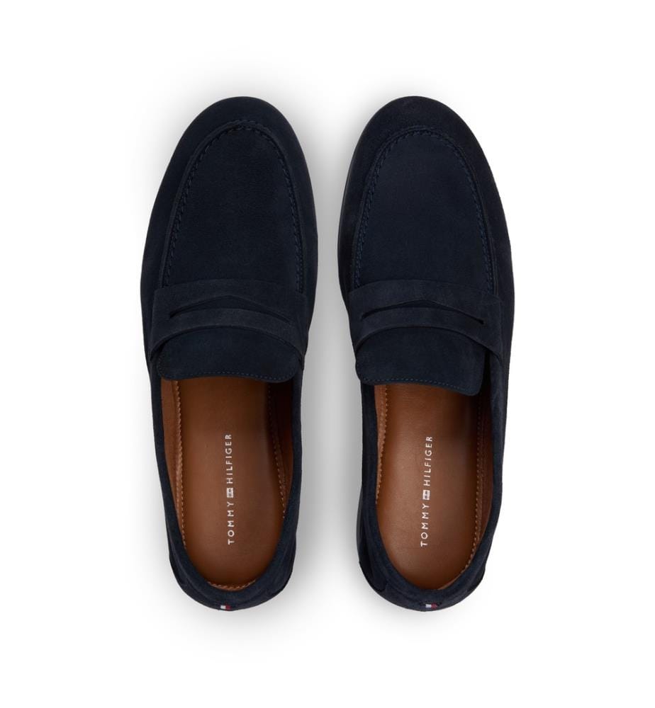 Soft Suede Loafers - Black
