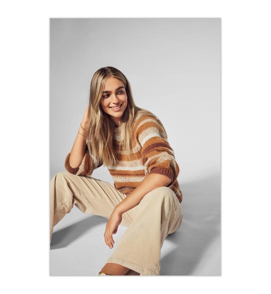 Hope Extra High Waist Wide Leg Pants - Oatmeal