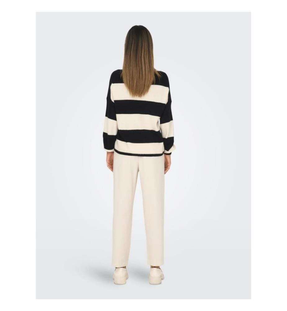 Strickpullover - Schwarz & Grau