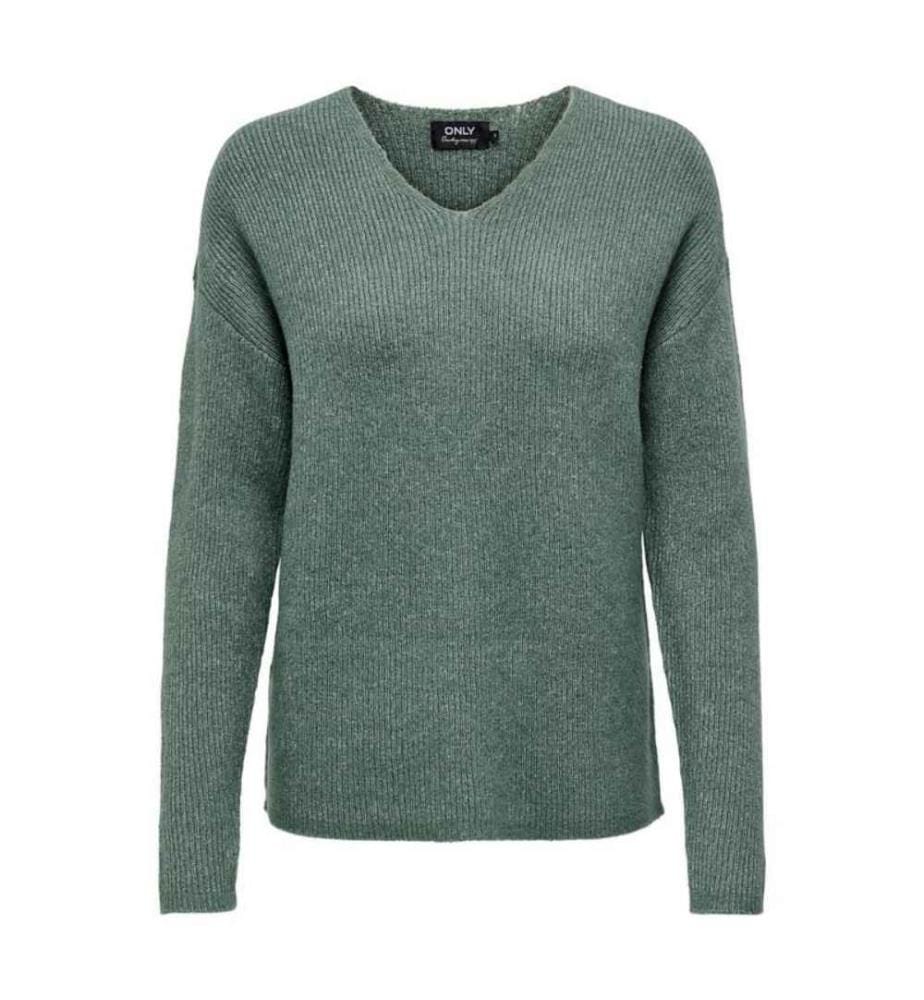Strickpullover - Grün