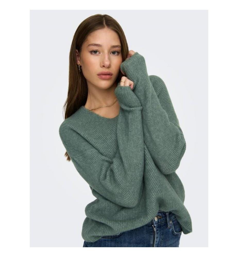 Strickpullover - Grün