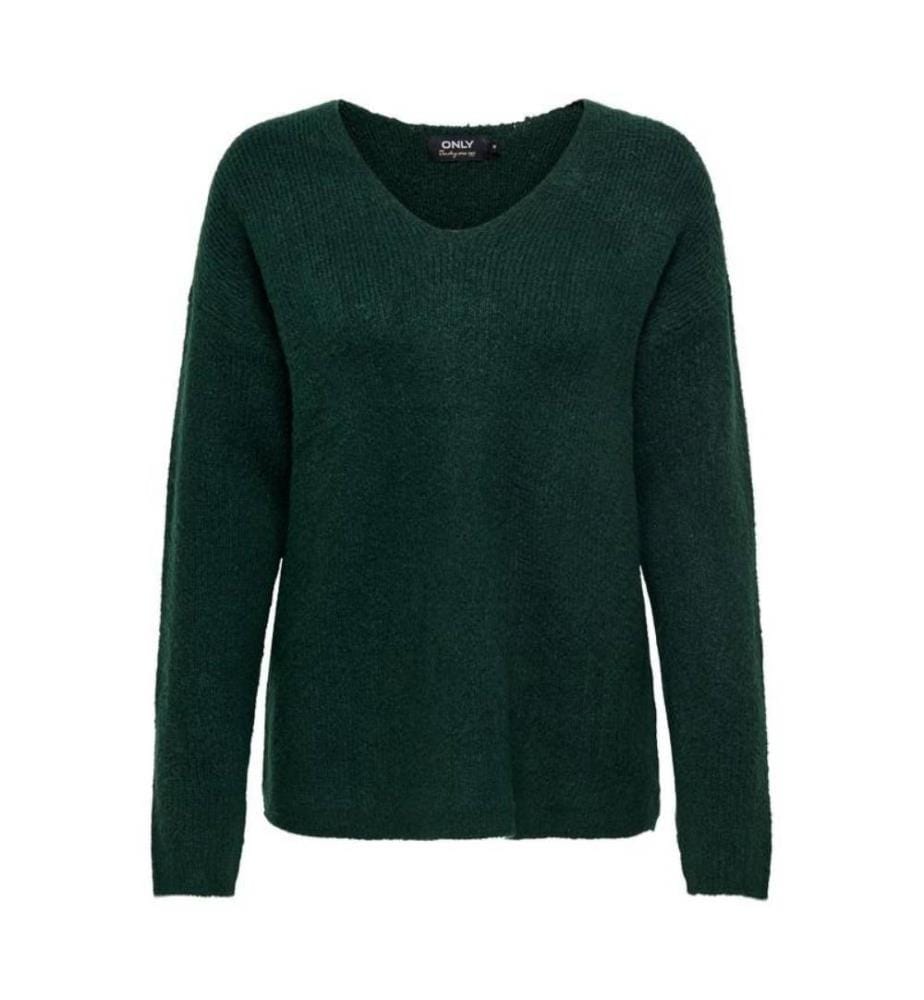 Strickpullover - Grün