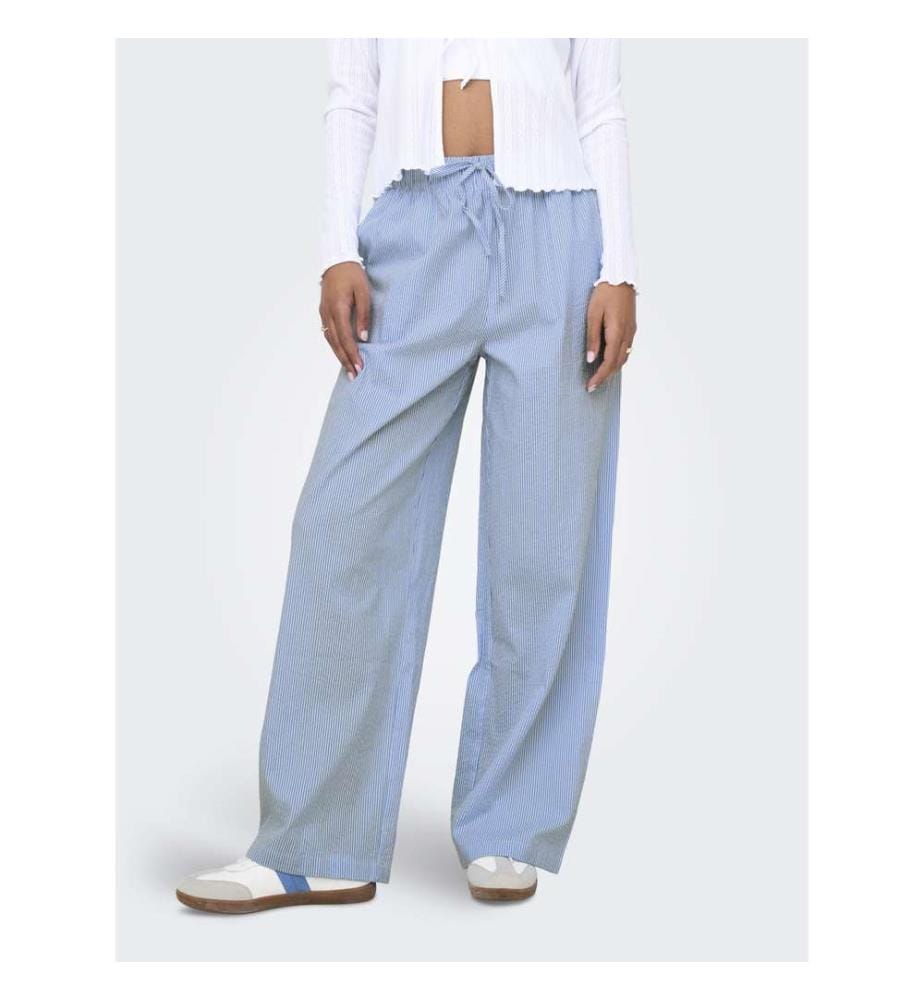 Pantaloni - Cloud Dancer Blue Stripes