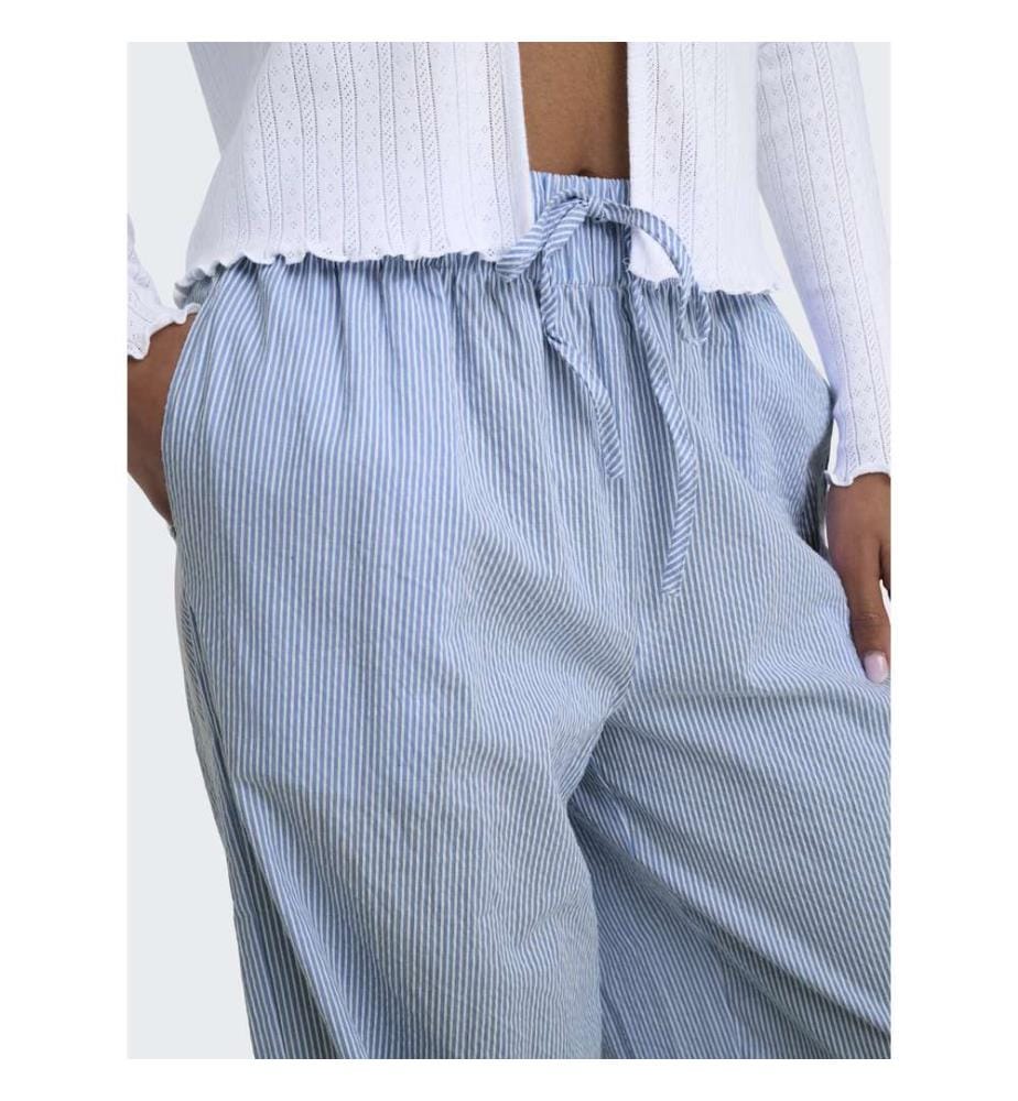 Pantaloni - Cloud Dancer Blue Stripes