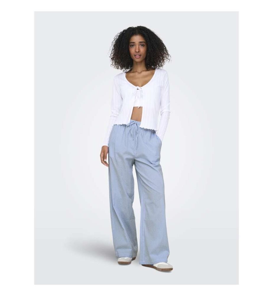 Pantaloni - Cloud Dancer Blue Stripes