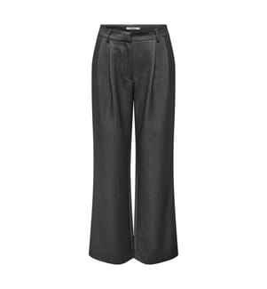 Pantaloni a pieghe Hattie - Grigio scuro melange