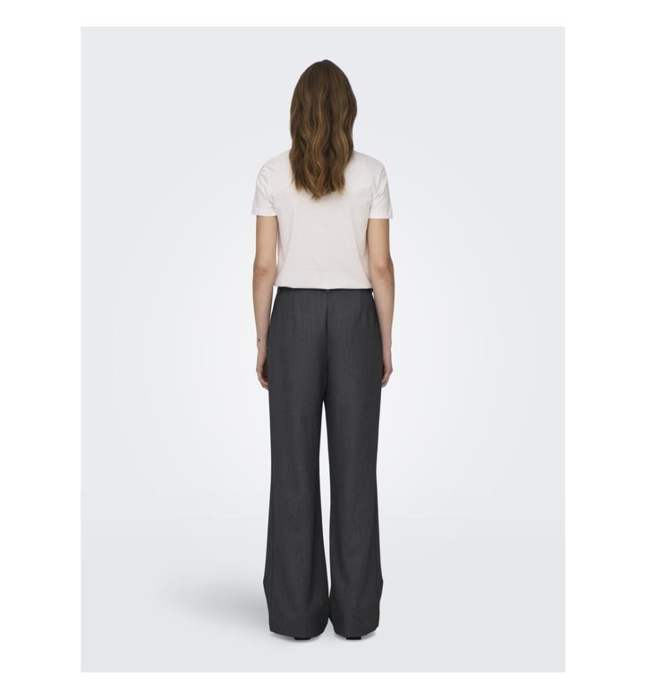 Hattie Pleat Pants - Dark Grey Melange