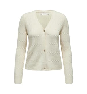 Strickjacke - Beige