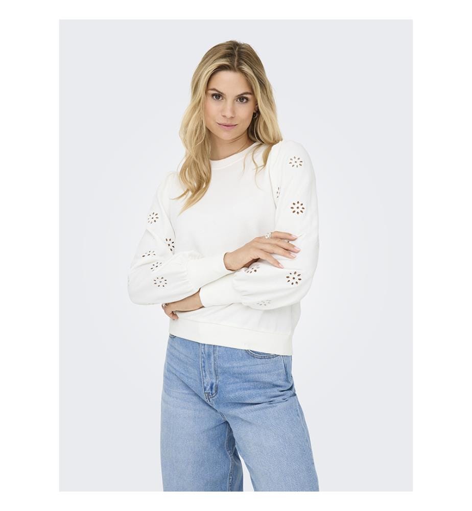 Sweatshirt - Weiss cloud dancer