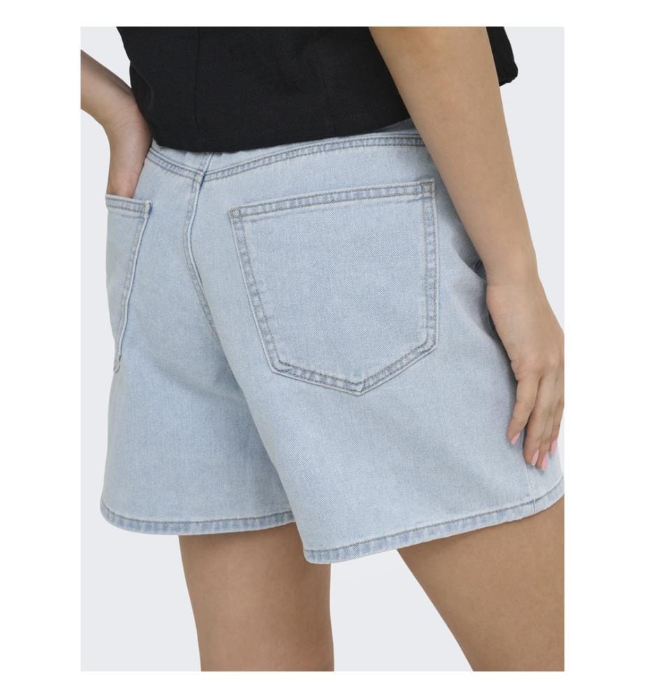 Shorts - Light Blue Bleached Denim