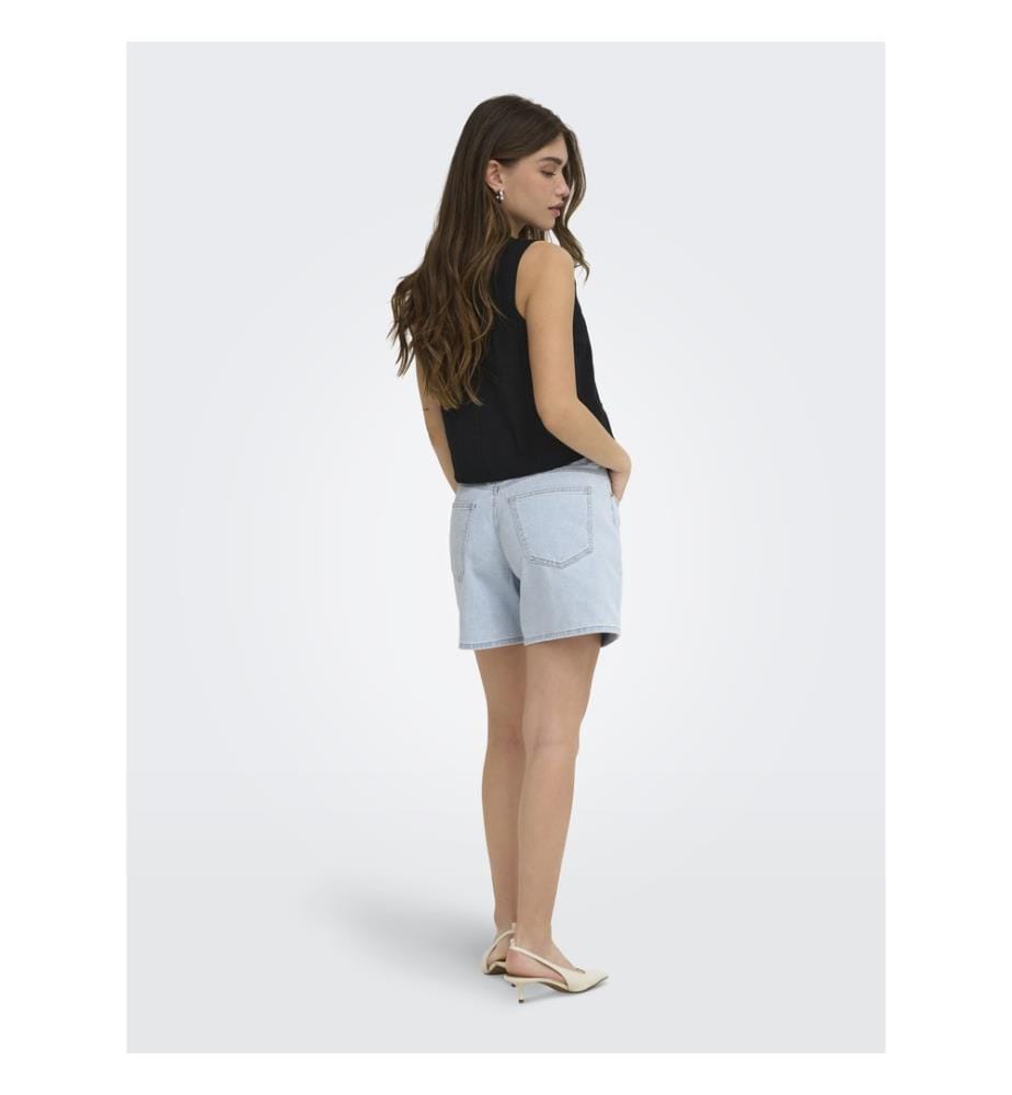 Shorts - Light Blue Bleached Denim