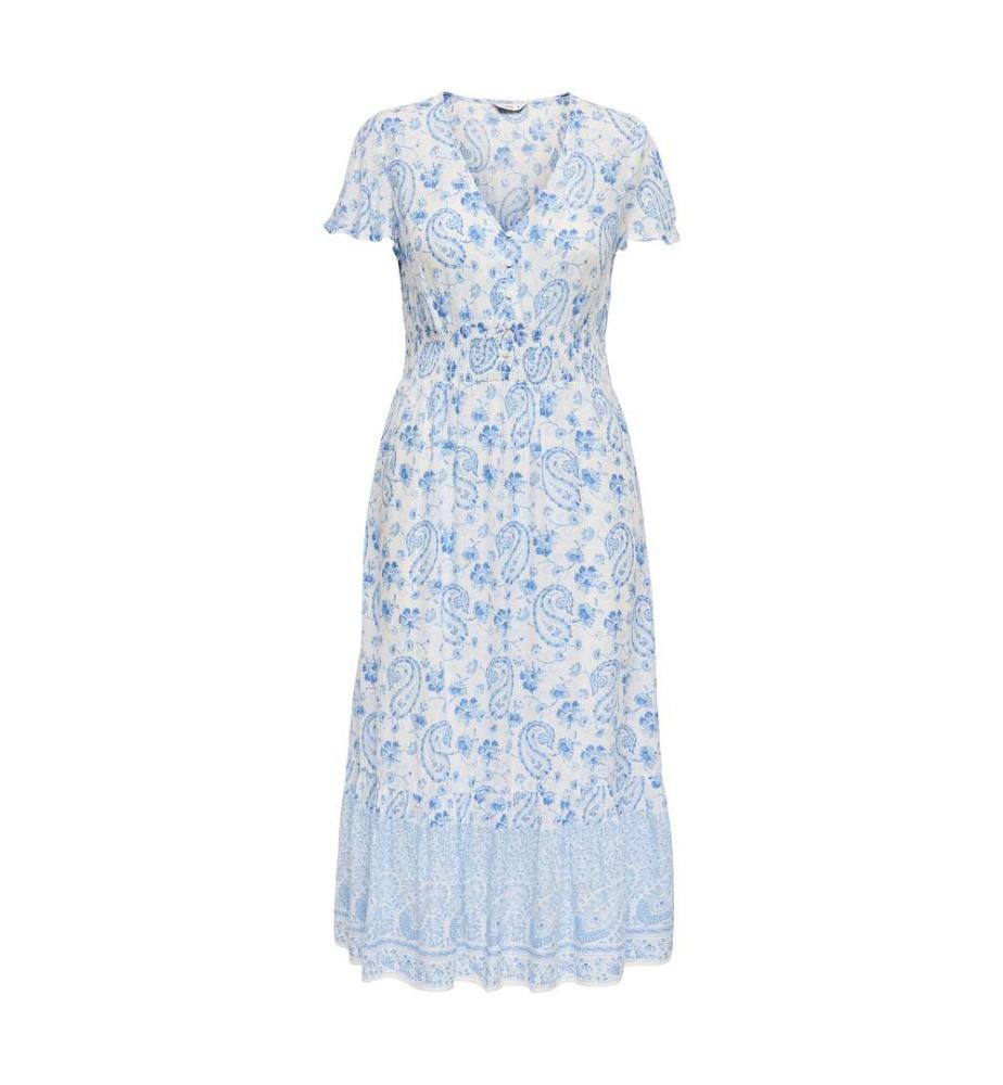 Kleid - Cloud Dancer Blue Paisley