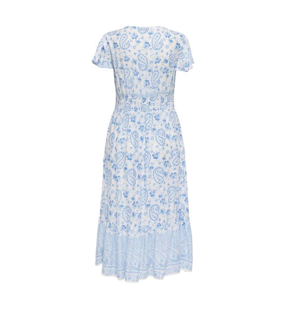 Kleid - Cloud Dancer Blue Paisley