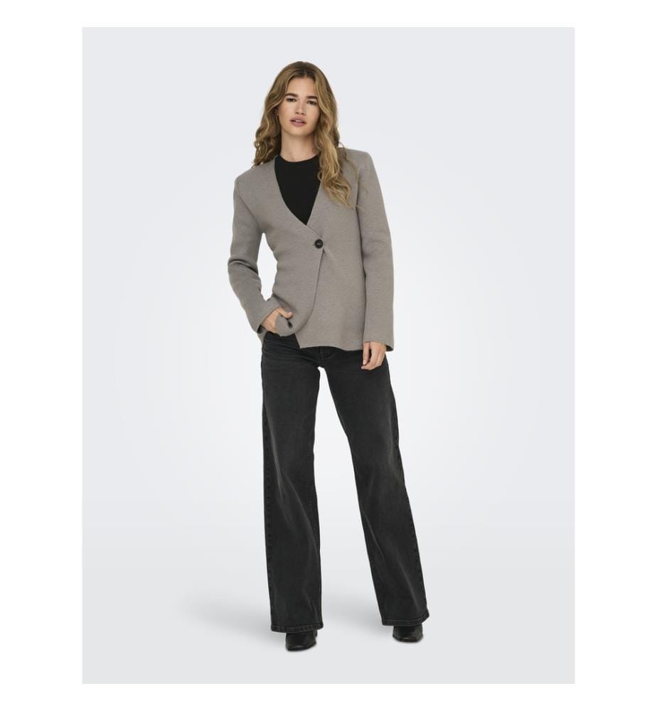 Myera Life one-button cardigan - Moon Rock Melange
