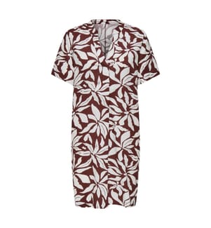 Kurzes Kleid Susi - Braun und Weiss