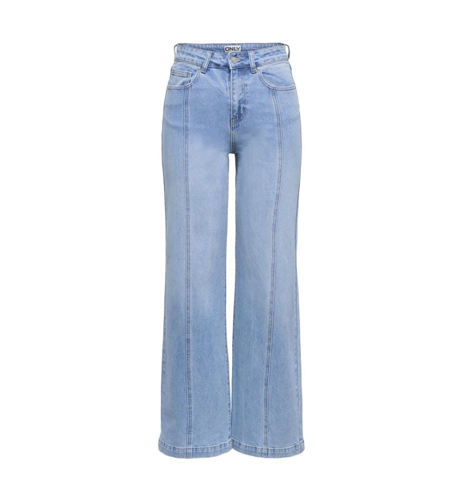 Hoffnung breite Pintuck Denim Mae2655 Jeans - Hellblau Denim