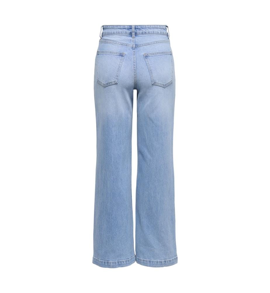 Hoffnung breite Pintuck Denim Mae2655 Jeans - Hellblau Denim