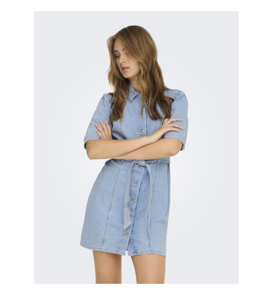 Midikleid - Light Blue Denim
