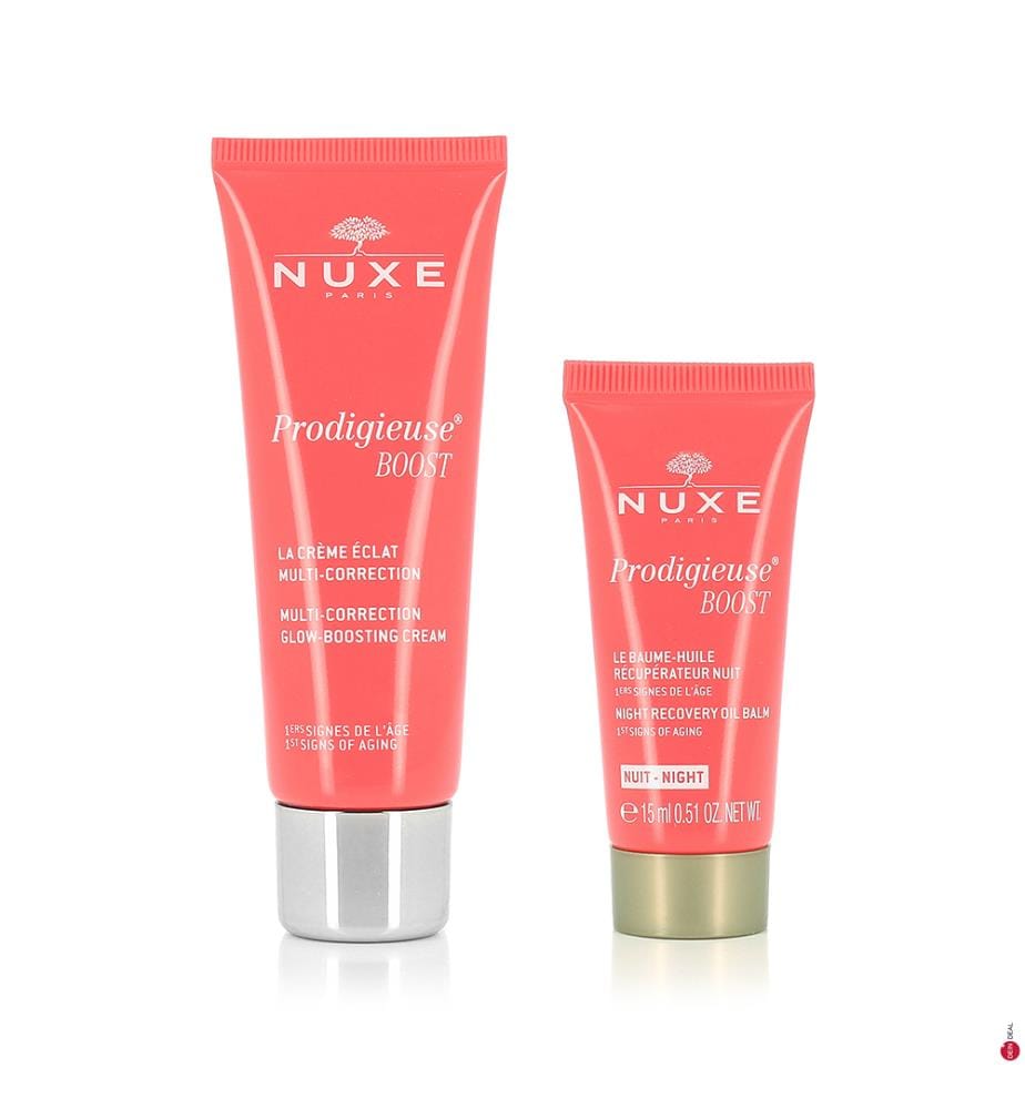 Set Of Multi-Correction Radiance Cream - 40 ml + Nuit Prodigieuse Boost Oil Balm - 15 ml
