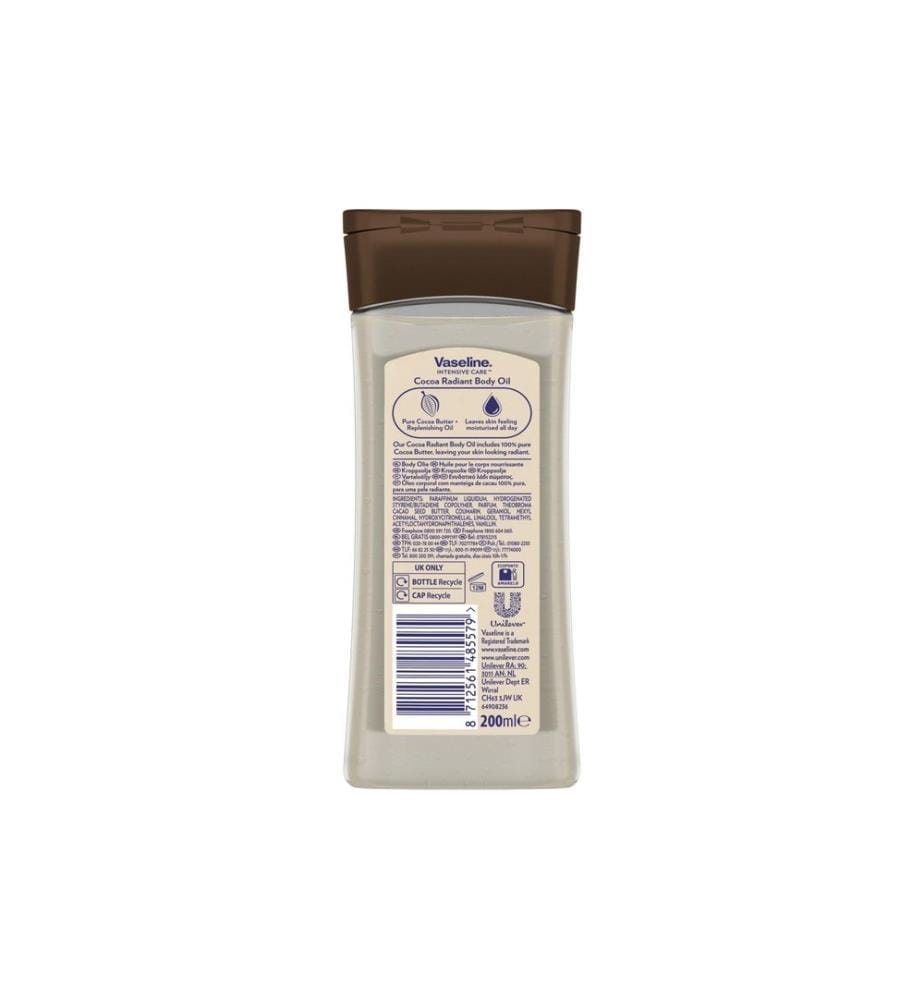 Vaseline Body Oil Cocoa Radiant 200 ml