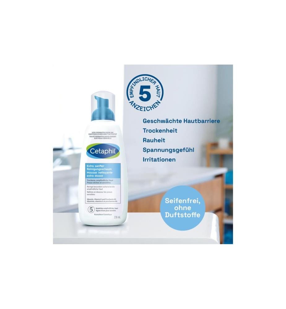 Cetaphil Reinigungsschaum Extra sanft 236 ml