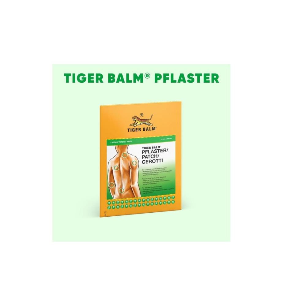 Tiger Balm bei Muskelschmerzen 10 x 14 cm 3 Stück