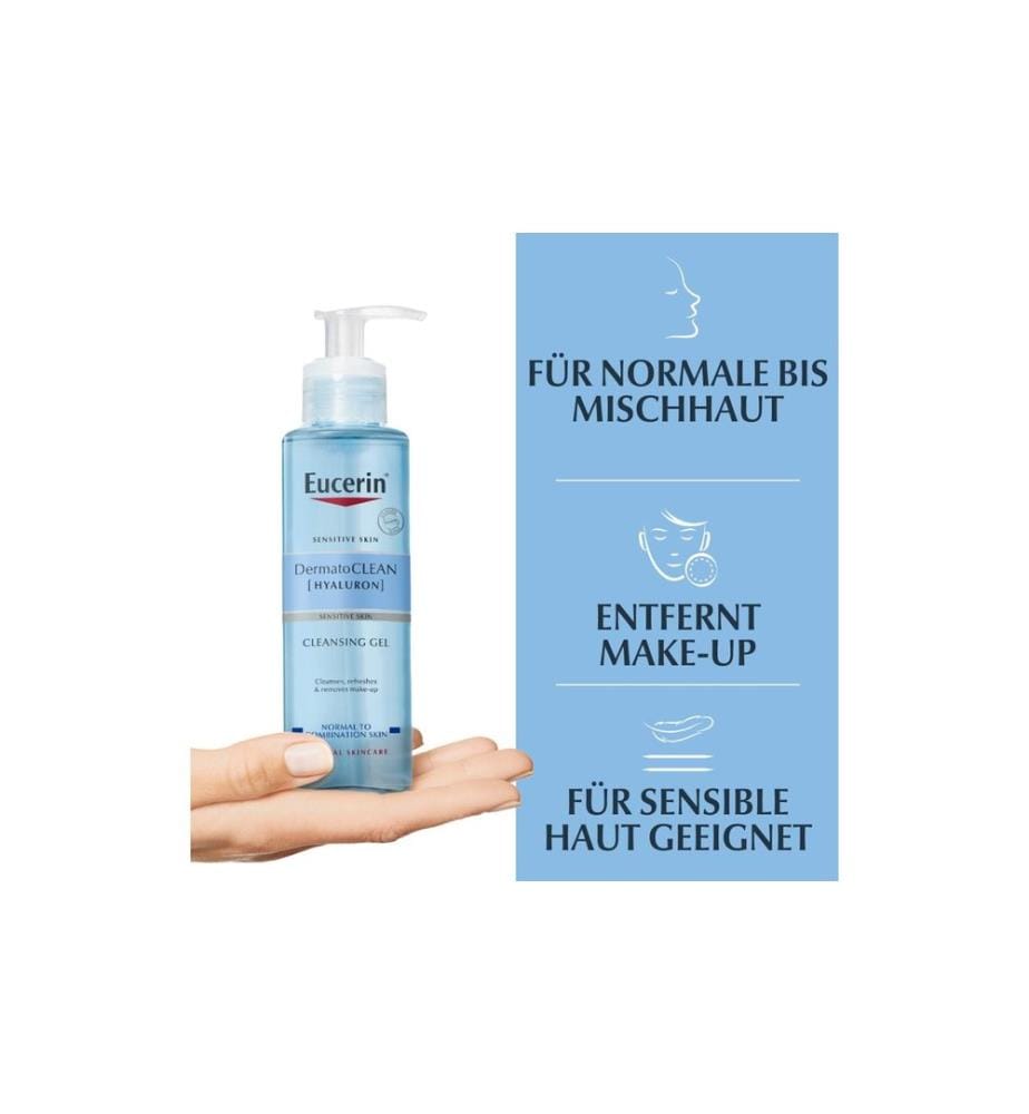 Eucerin DermatoClean Gel nettoyant rafraîchissant 200 ml