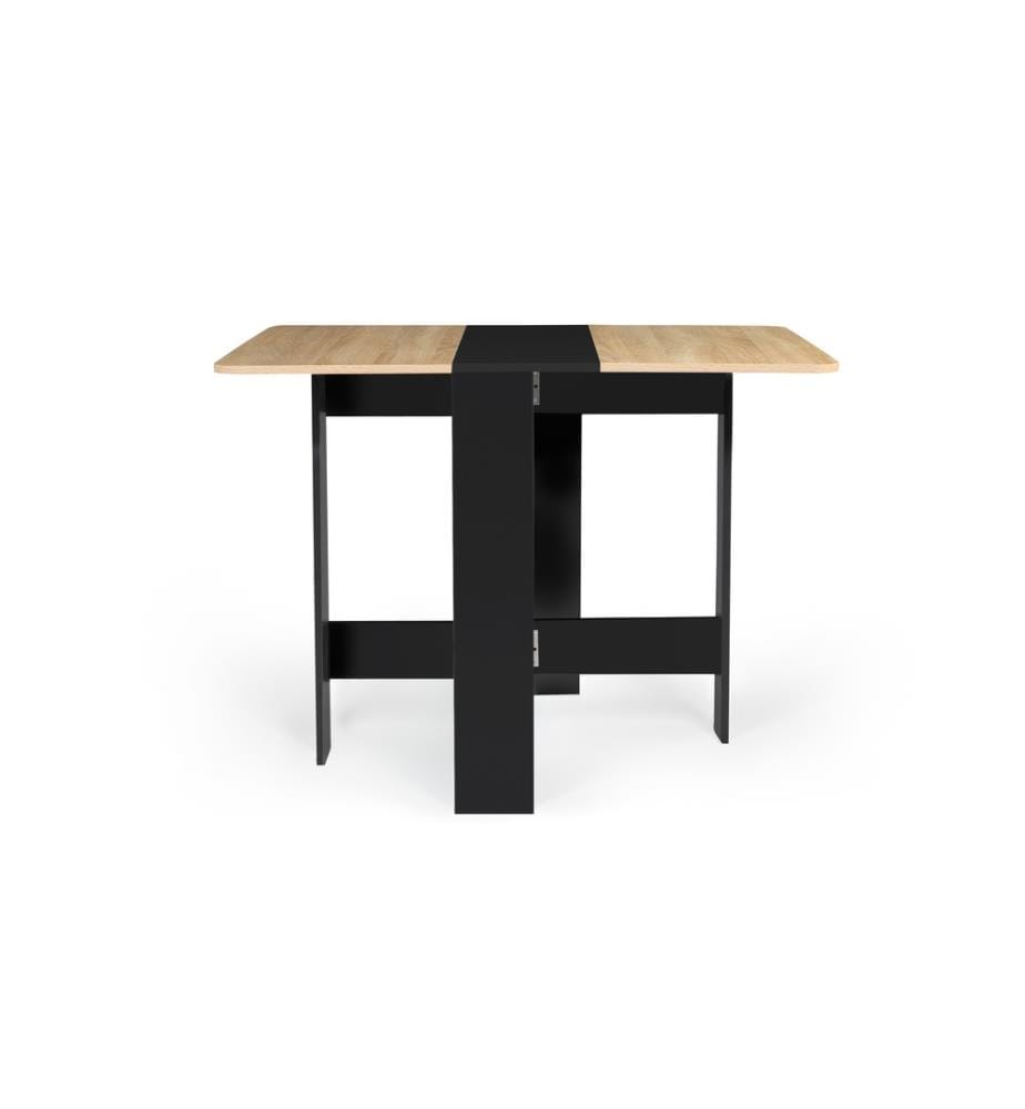 Ess- und Konsolentisch Edi 27 x 76 x 75 cm - Holz & Schwarz