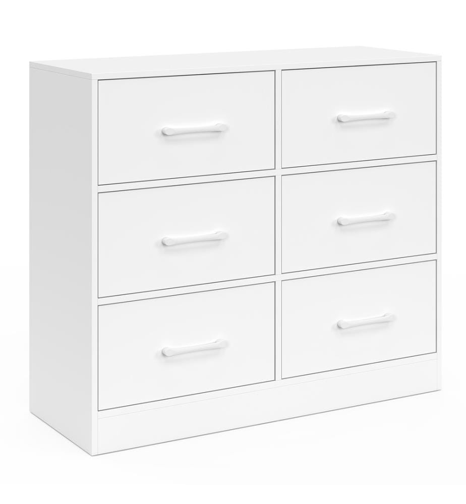 Uma Kommode mit 6 Schubladen - Weiss