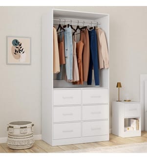 Uma Ankleidezimmer mit 1 Kleiderschrank - Weiss