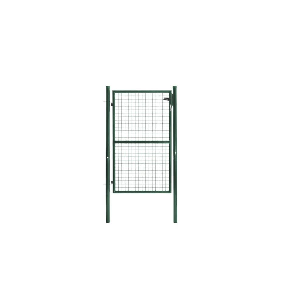 Portillon en acier vert 150x100cm