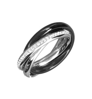 Ring - Silber und Schwarz