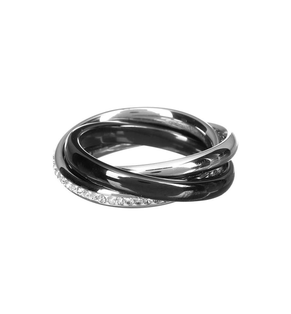 Ring - Silber und Schwarz