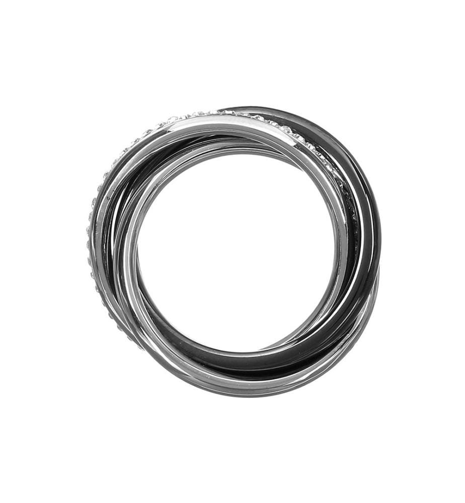 Ring - Silber und Schwarz