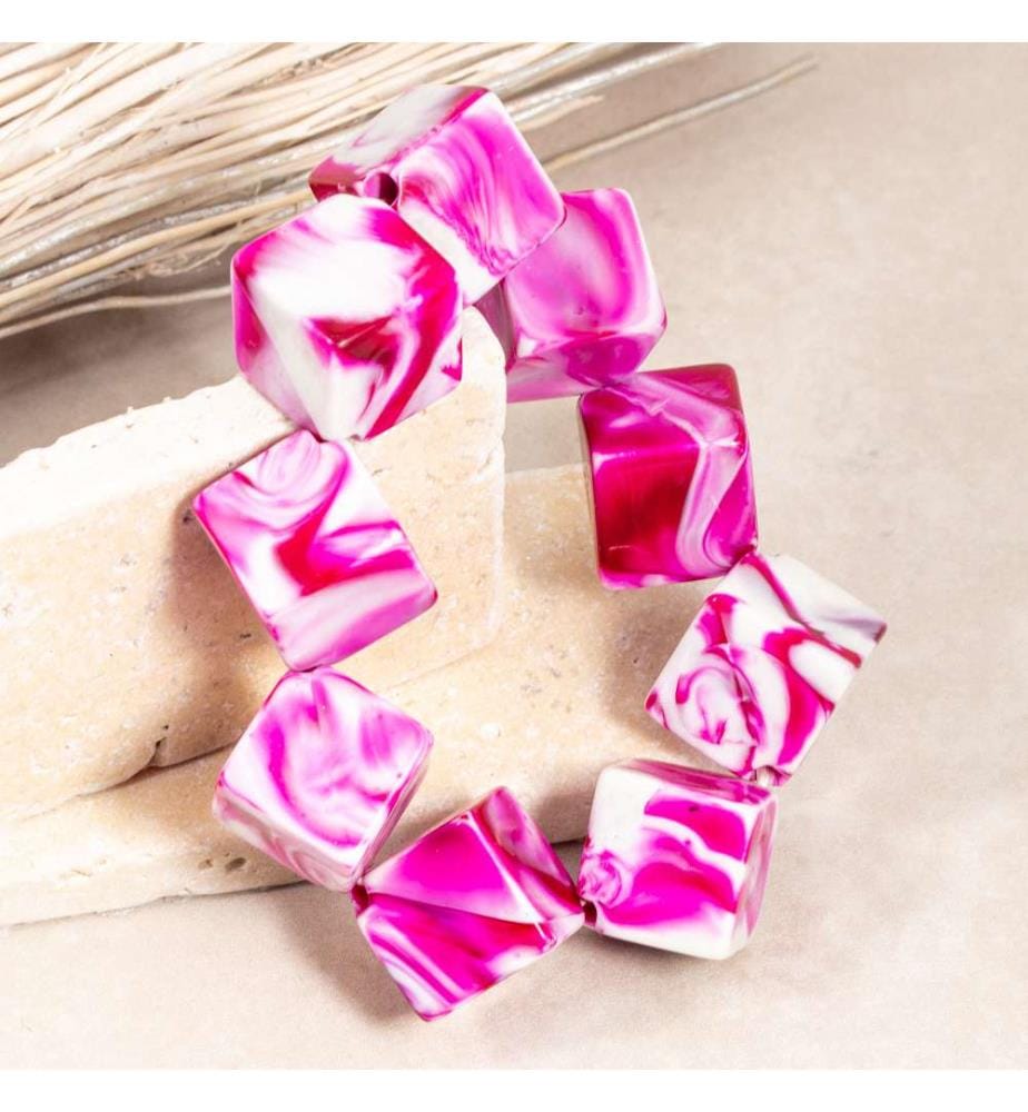 Cubix Armband - Fuchsia