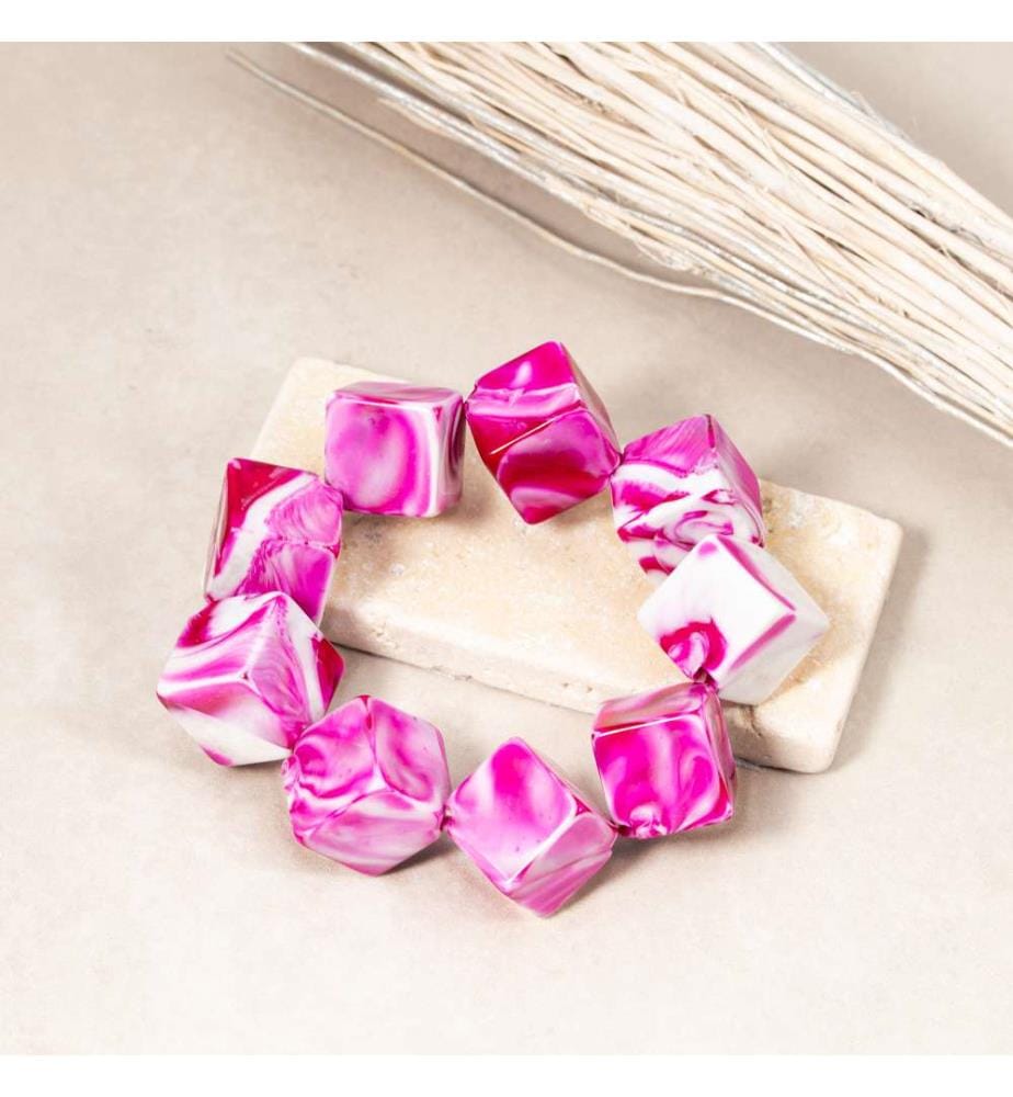Cubix Armband - Fuchsia