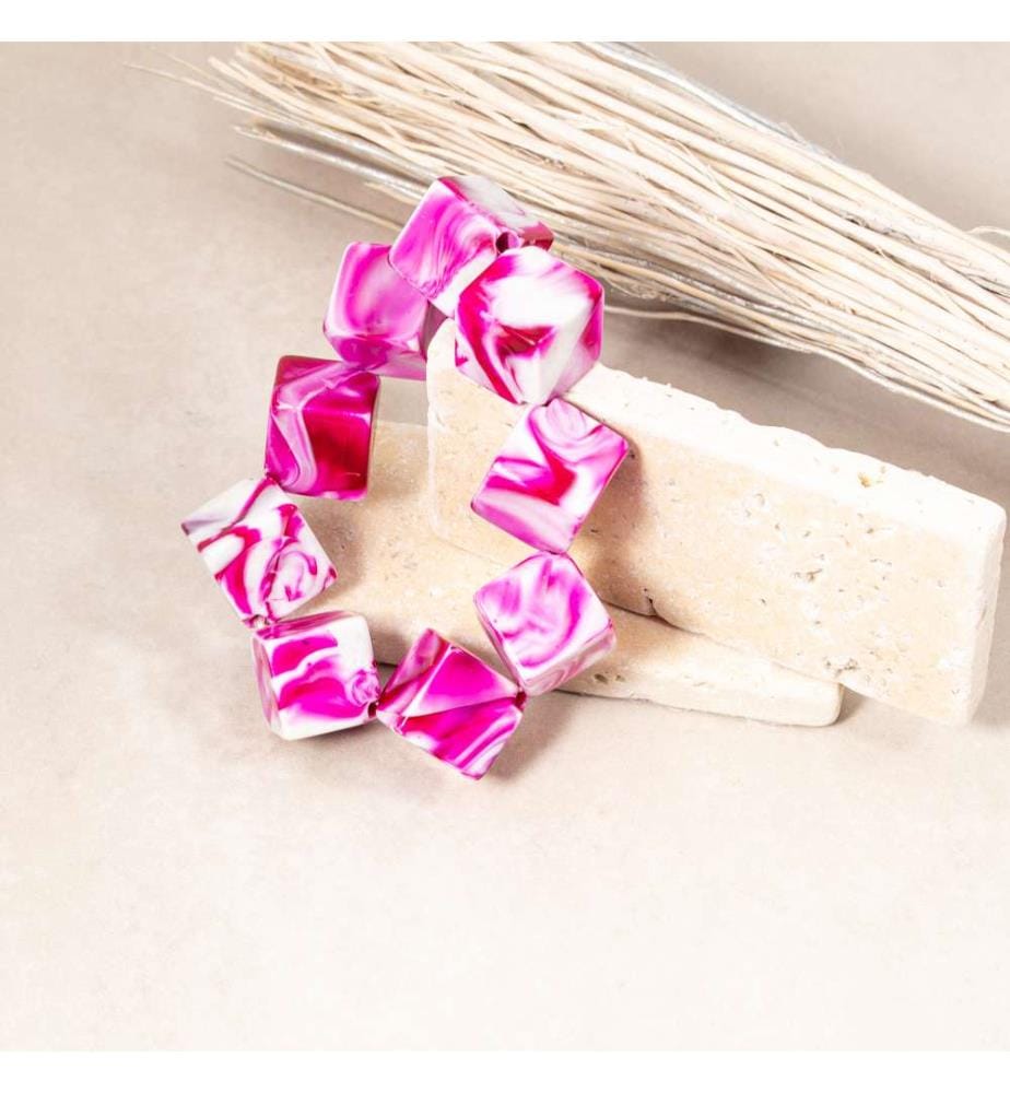 Cubix Armband - Fuchsia