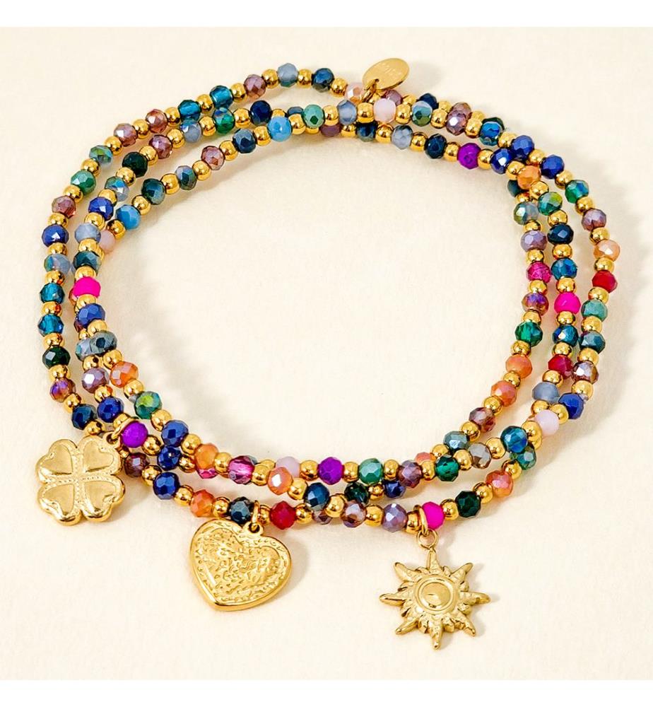 Armband mit Multirang-Anhänger - Vergoldet