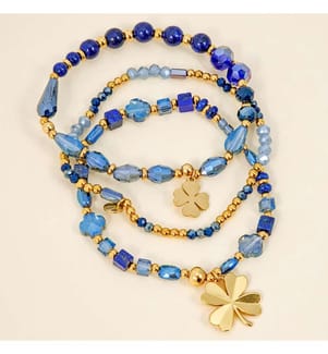 Armband Armband Mit Mehrreihigen Anhängern - Blau