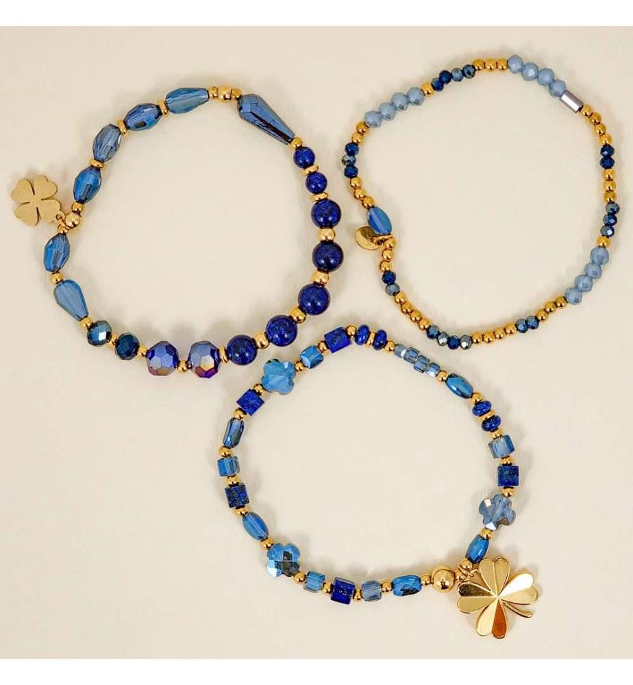 Armband Armband Mit Mehrreihigen Anhängern - Blau