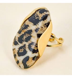 Ring Leos Steel - Vergoldet